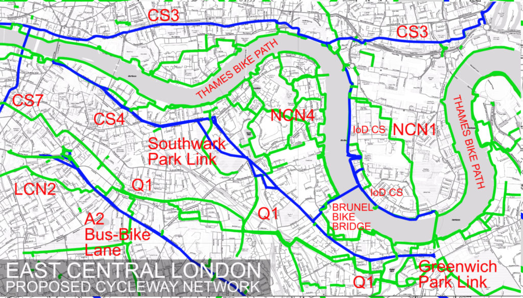 London Cycling Landscape should include a London Cycling Network